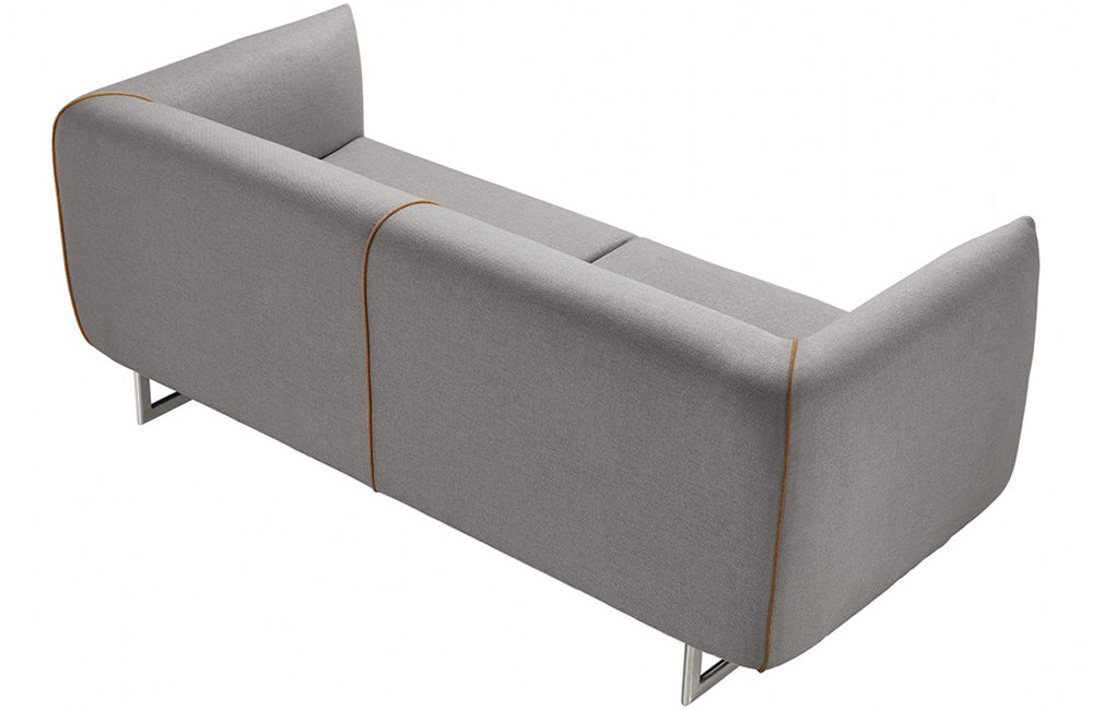 Divani Casa Medora Modern Grey  Fabric Sofa