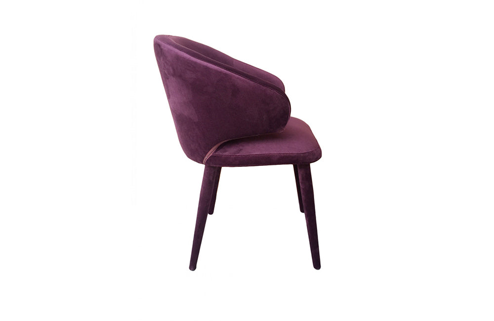 Modrest Salem Modern Purple Fabric Dining Chair
