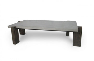 Modrest Milton Dark Grey & Walnut Coffee Table