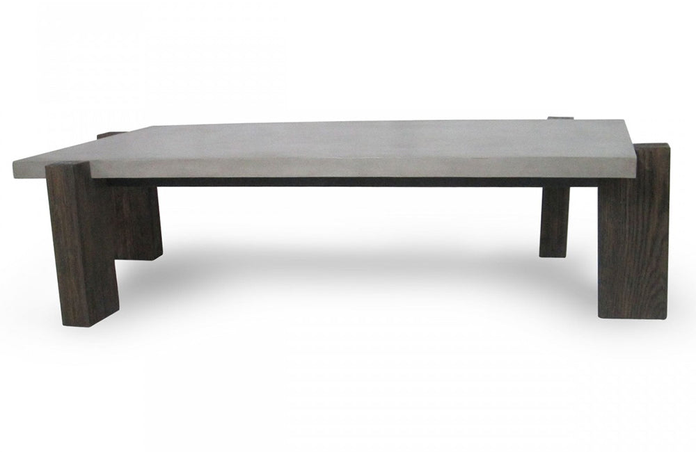 Modrest Milton Dark Grey & Walnut Coffee Table