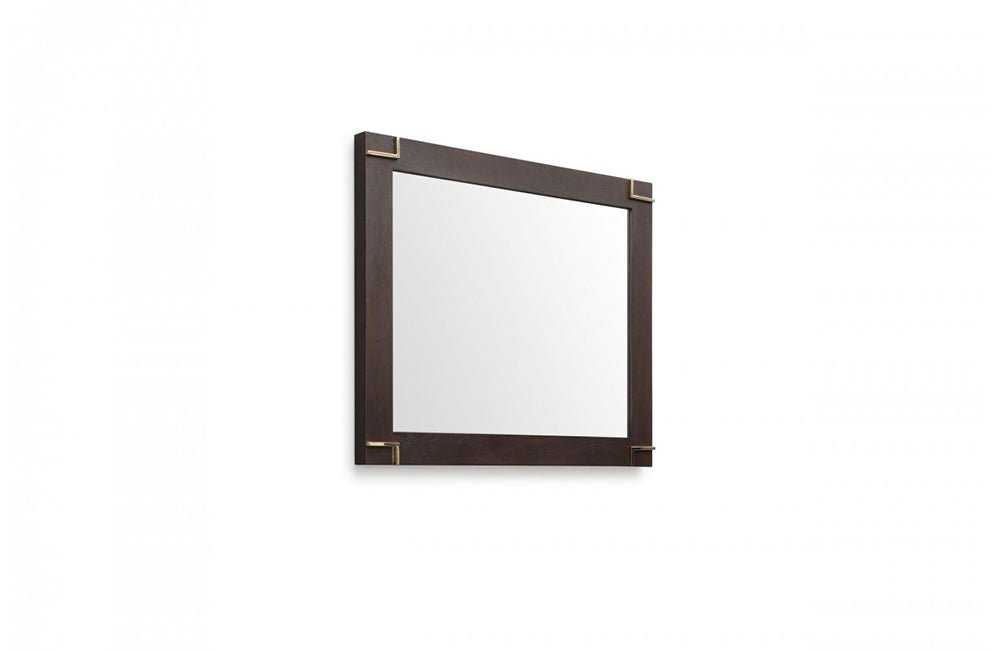 Modrest Moontide Modern Smoked Ash & Gold Mirror
