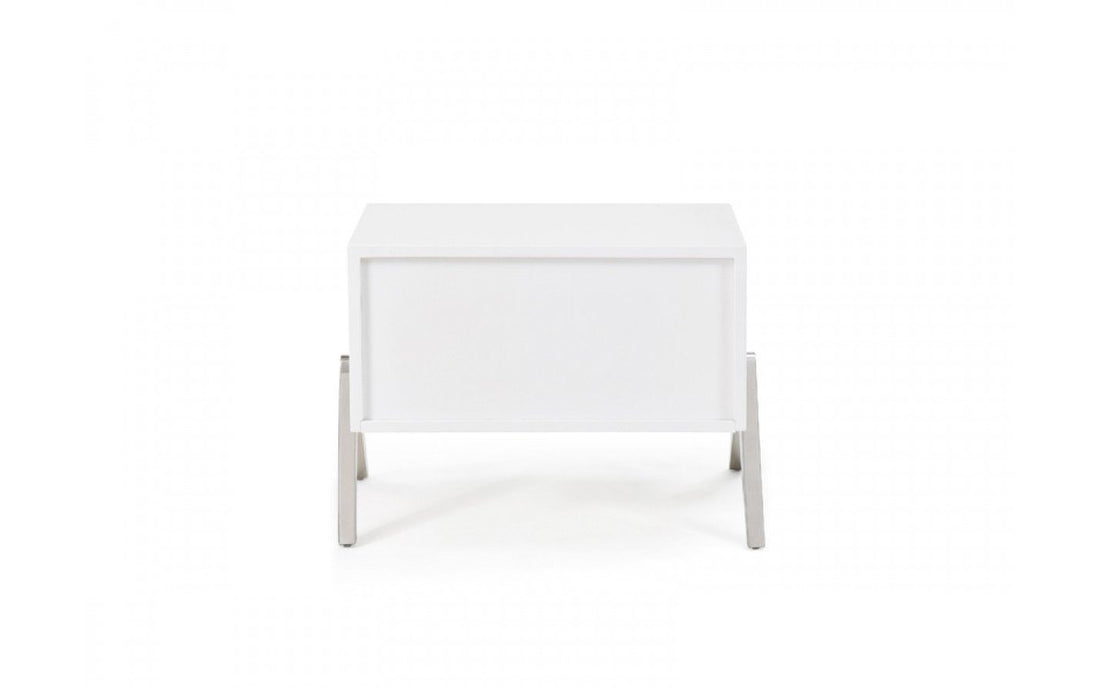 Modrest Candid Modern White Nightstand