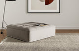 Divani Casa Modern Nolden Modular Grey Fabric Ottoman