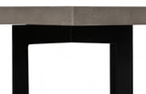 Modrest Sharon Modern Concrete & Black Metal Coffee Table