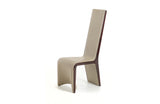 Modrest Pacer Modern Taupe & Ebony Dining Chair (Set of 2)