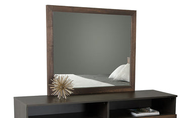 Modrest Wharton Modern Dark Aged Oak Mirror