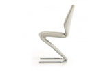 Penn Modern Light Grey Leatherette Dining Chair (Set of 2)