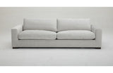 Divani Casa Poppy Modern White Fabric Long Sofa