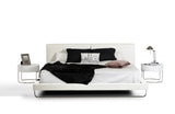Modrest Ramona Modern White Leatherette Bed