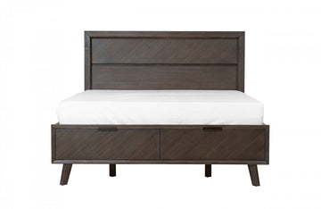 Modrest Roger Mid-century Acacia Bed