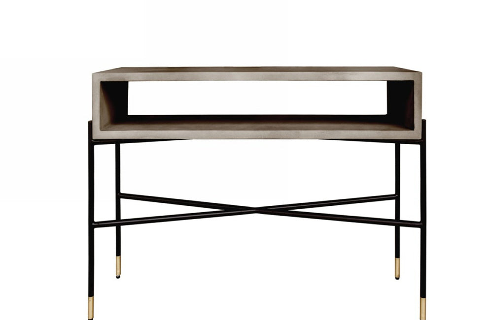 Modrest Walker Modern Concrete & Metal Console Table | VIG Furniture ...