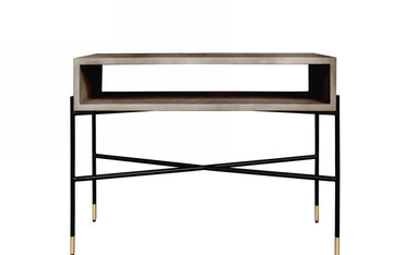 Modrest Walker Modern Concrete & Metal Console Table