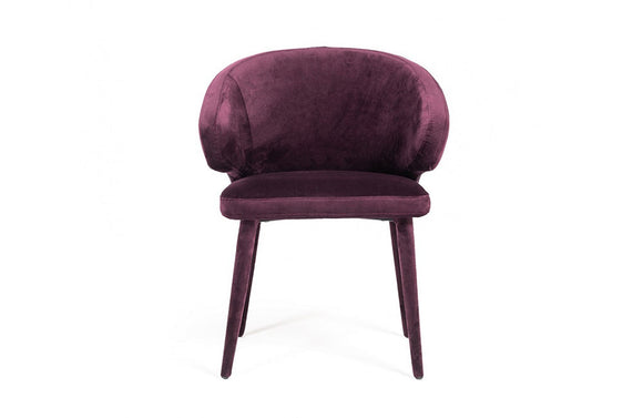Modrest Salem Modern Purple Fabric Dining Chair
