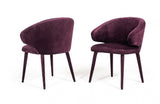 Modrest Salem Modern Purple Fabric Dining Chair