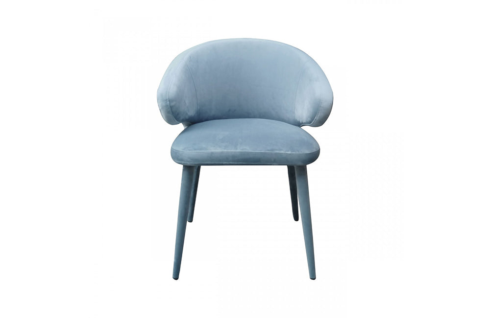 Modrest Salem Modern Blue Grey Fabric Dining Chair