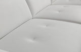 Christina Modern White Eco-Leather Sectional Sofa