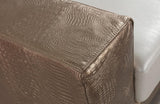 Paul Modern Bronze & White Leather Sofa Set