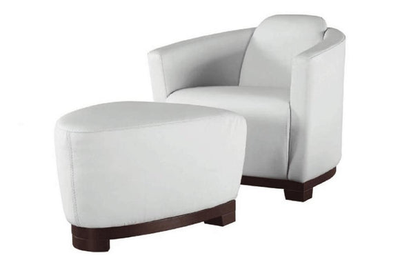 Nannos 2 PC Living Room Chair Set White