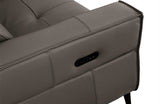 Divani Casa Nella Modern Dark Grey Leather Armchair w/ Electric Recliner