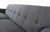 Corsica Modern Grey Fabric Sofa