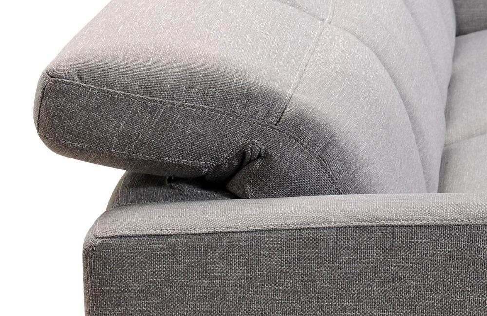 Karen Modern Grey Fabric Sectional Sofa