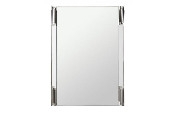Modrest Token Modern White & Stainless Steel Mirror