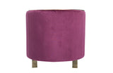 Divani Casa Anthony Modern Pink & Gold Accent Chair